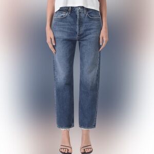 Agolde 90s mid rise crop Jean